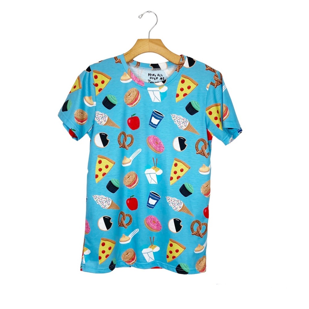 PAOM Print All Over Me NYC Edition Food Theme T-shirt Unisex XS - Picture 12 of 12